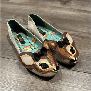 Iron Fist Slip On Bambi Deer Flats Size 5 (36)